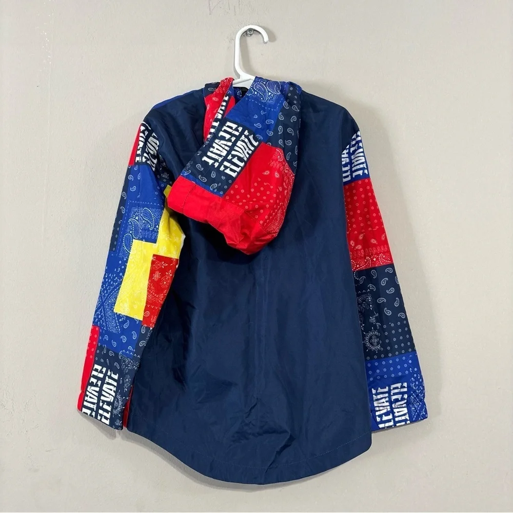 Elevate Kids Patchwork Windbreaker -‎ Blue, Red, Yellow